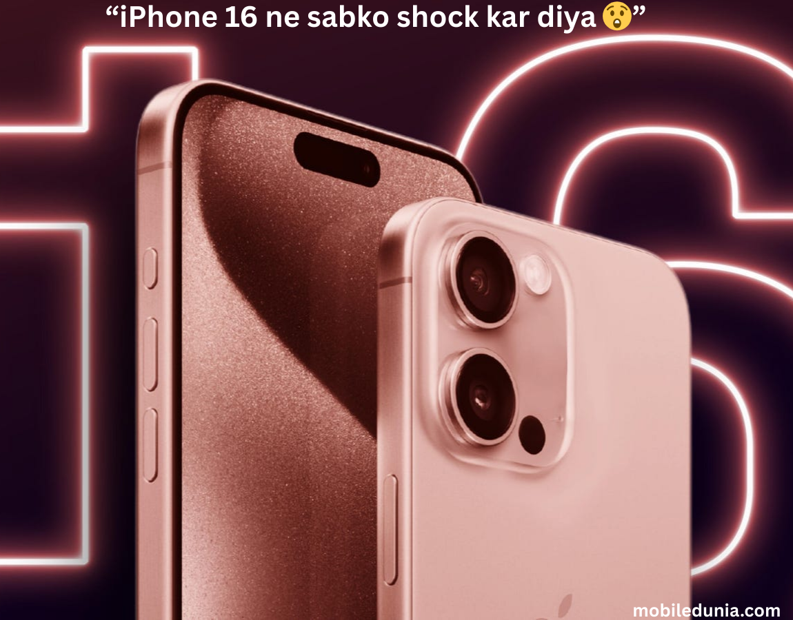 Apple iPhone 16 smartphone showcasing premium design, advanced display, and modern finish