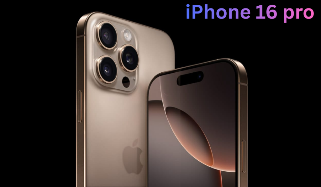 iPhone 16 Pro front and back design in titanium finish