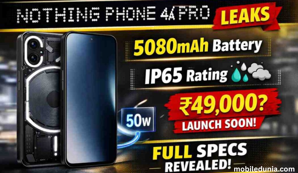 Nothing Phone 4a Pro का यूनिक ट्रांसपेरेंट डिजाइन और Glyph लाइट्स