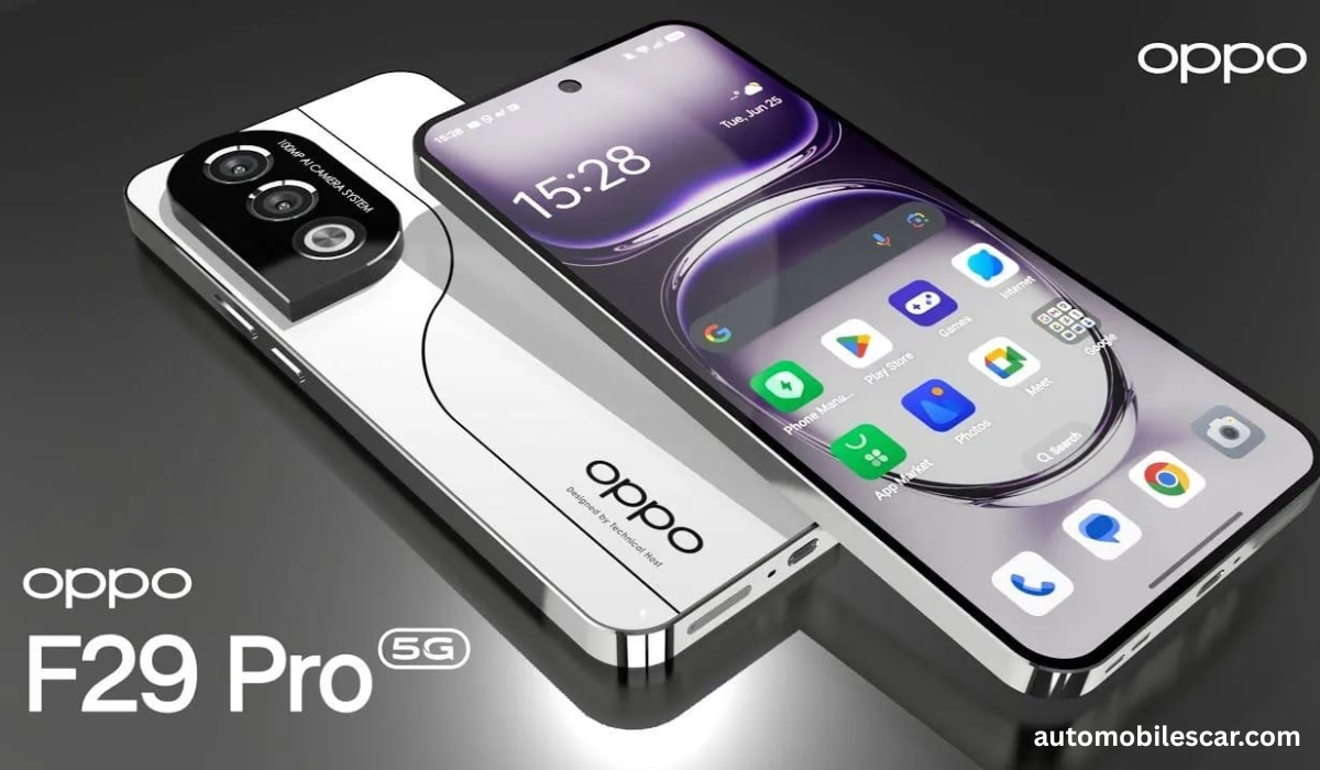 Oppo F29 Pro 5G का फ्रंट व्यू 6.7 इंच AMOLED डिस्प्ले के साथ