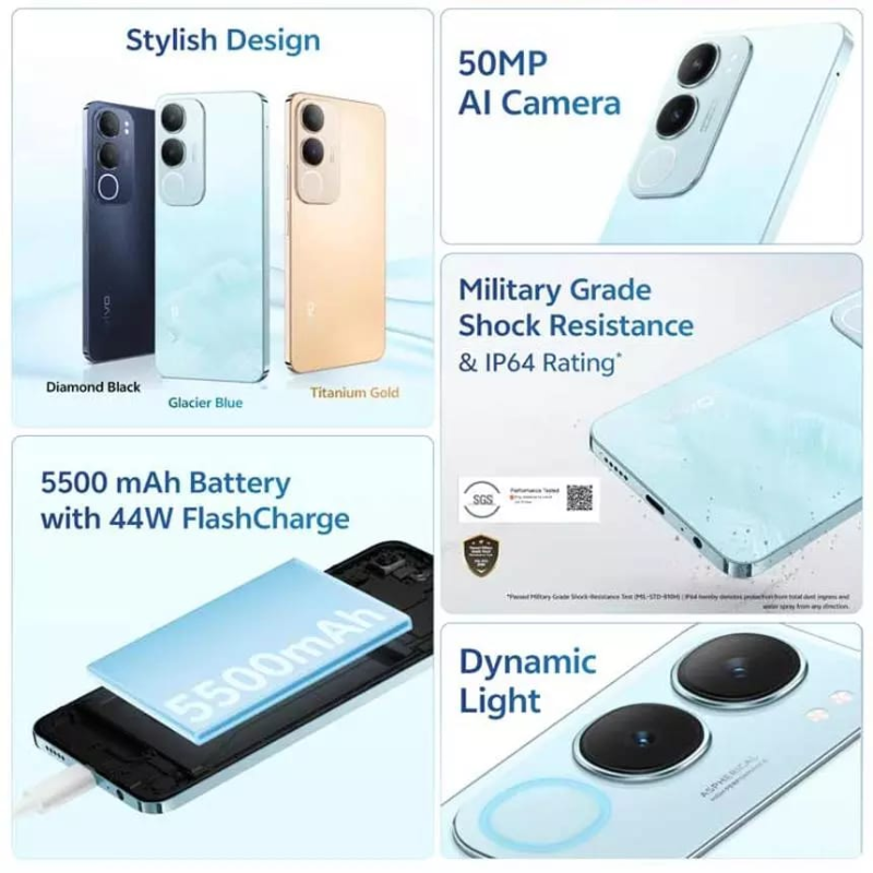 Vivo Y29 5G camera and battery features