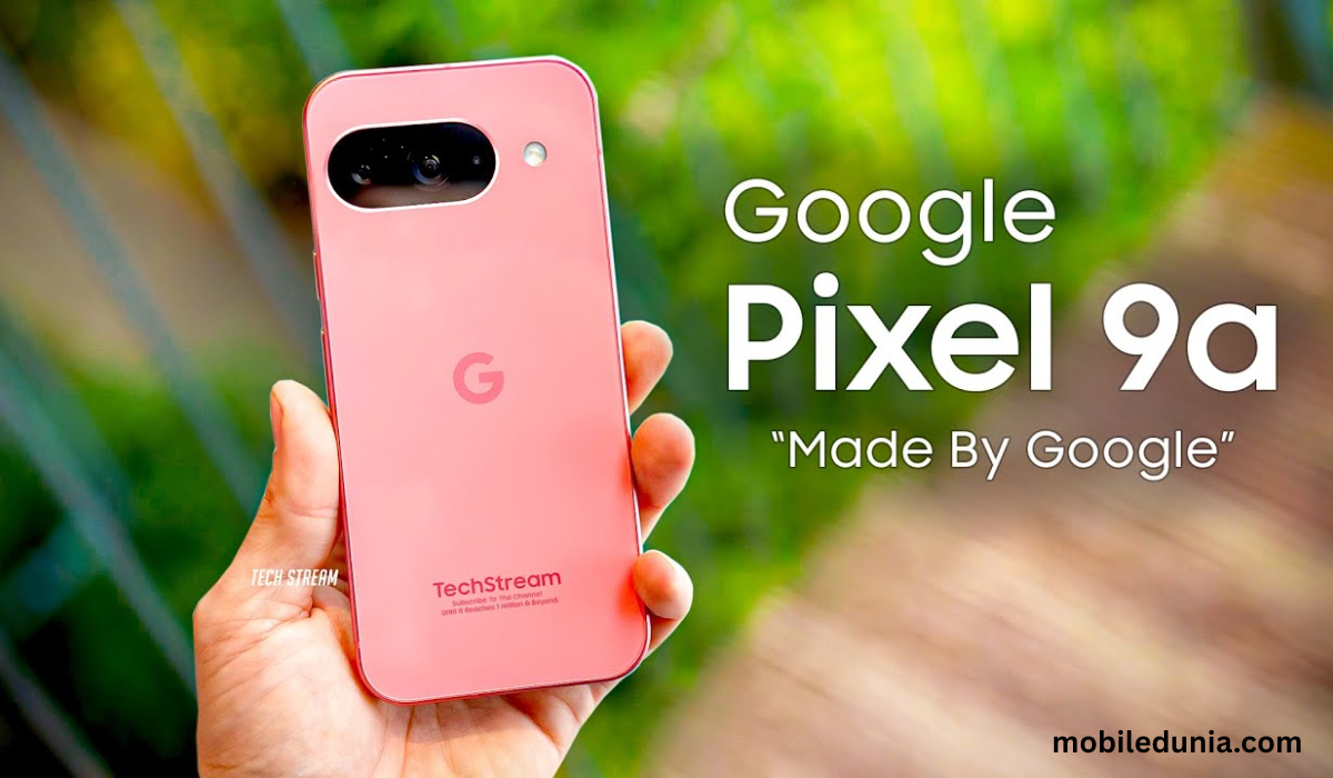 Google Pixel 9a स्मार्टफोन का फ्रंट और बैक डिजाइन, 50MP कैमरा और OLED डिस्प्ले