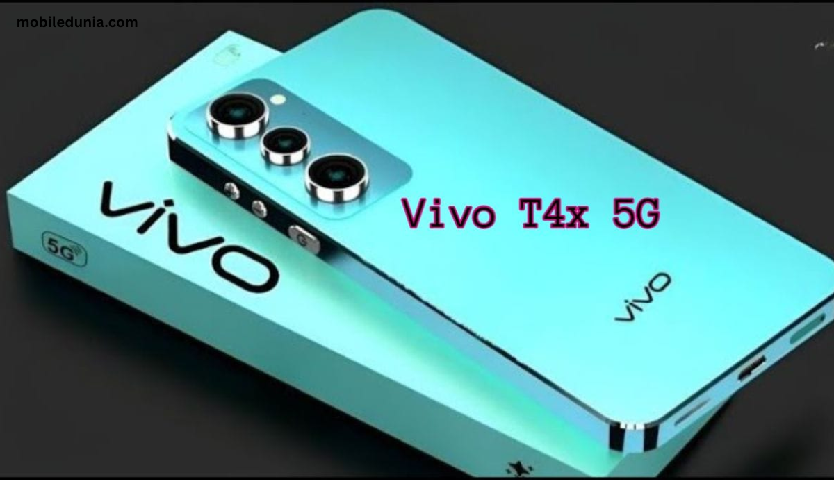 Vivo T4x 5G स्मार्टफोन का फ्रंट व्यू 120Hz फुल HD+ डिस्प्ले के साथ