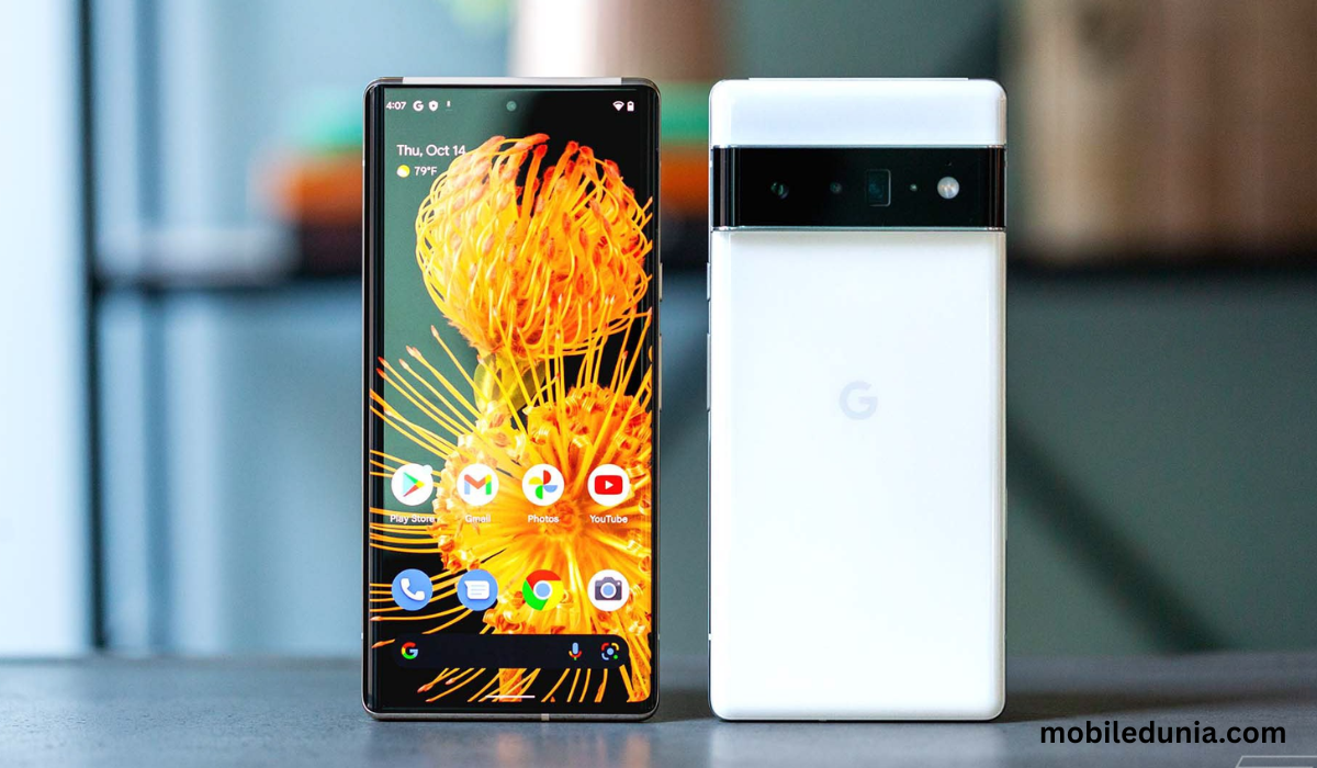 Google Pixel 6 back camera design with Tensor chipset smartphone