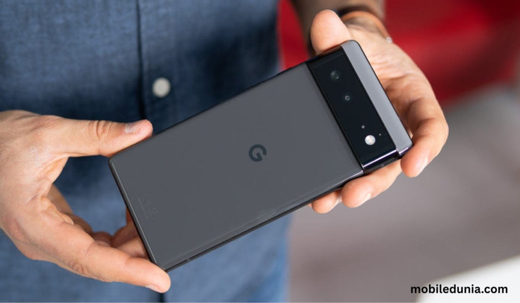 Google Pixel 6 back camera design with Tensor chipset smartphone