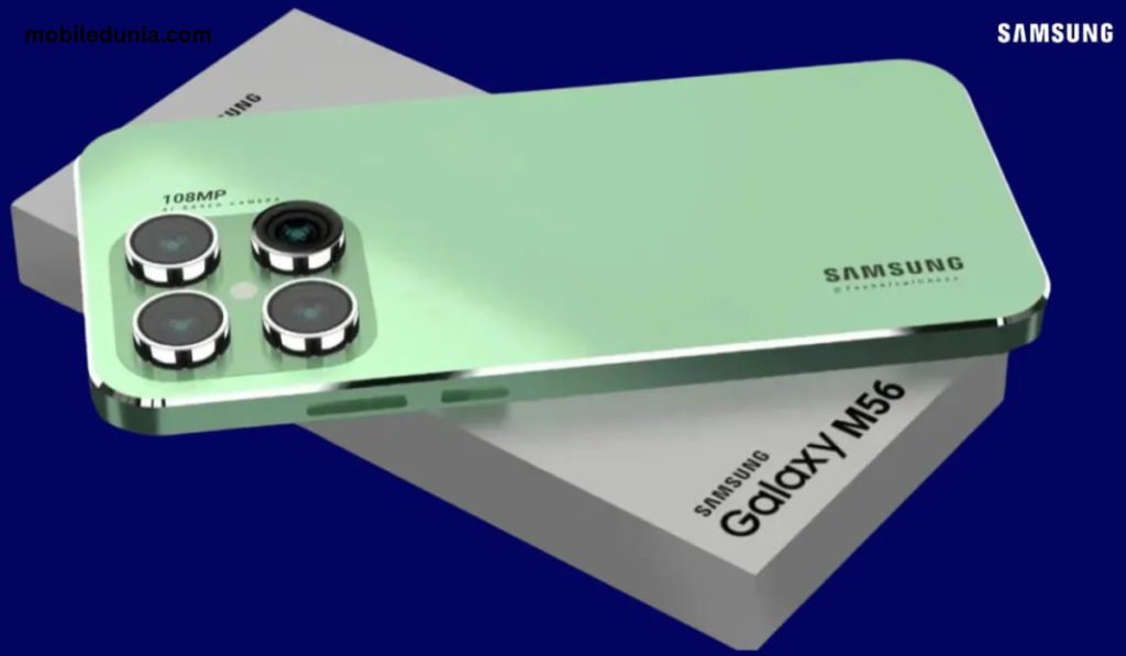 Samsung Galaxy M56 5G AMOLED display with vibrant colors