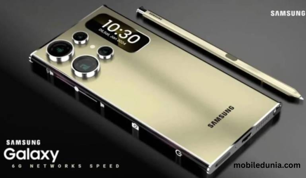 Samsung Galaxy M35 5G का फ्रंट और बैक व्यू, 6000mAh बैटरी और ट्रिपल कैमरा सेटअप के साथ