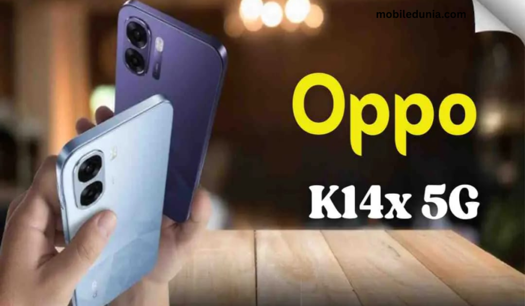 Oppo K14x 5G स्मार्टफोन 5G नेटवर्क सपोर्ट और फास्ट चार्जिंग फीचर