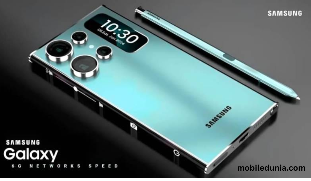 Samsung Galaxy M35 5G का फ्रंट और बैक व्यू, 6000mAh बैटरी और ट्रिपल कैमरा सेटअप के साथ