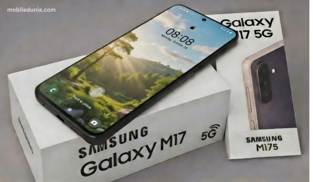 Samsung Galaxy M17 5G बैक पैनल डिजाइन और कैमरा सेटअप