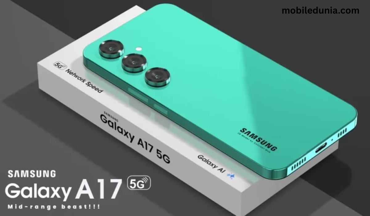 Samsung Galaxy A17 5G 2026 का फ्रंट और बैक प्रीमियम डिजाइन