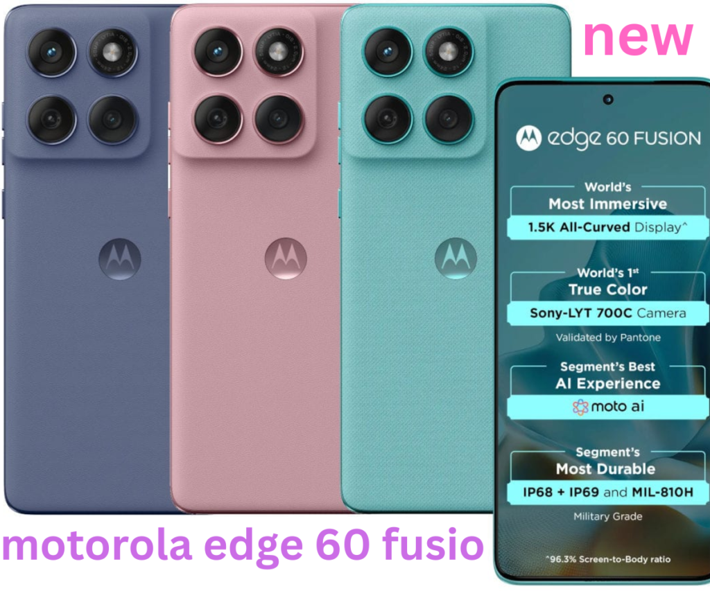 Motorola Edge 60 Fusion का प्रीमियम बैक पैनल डिजाइन