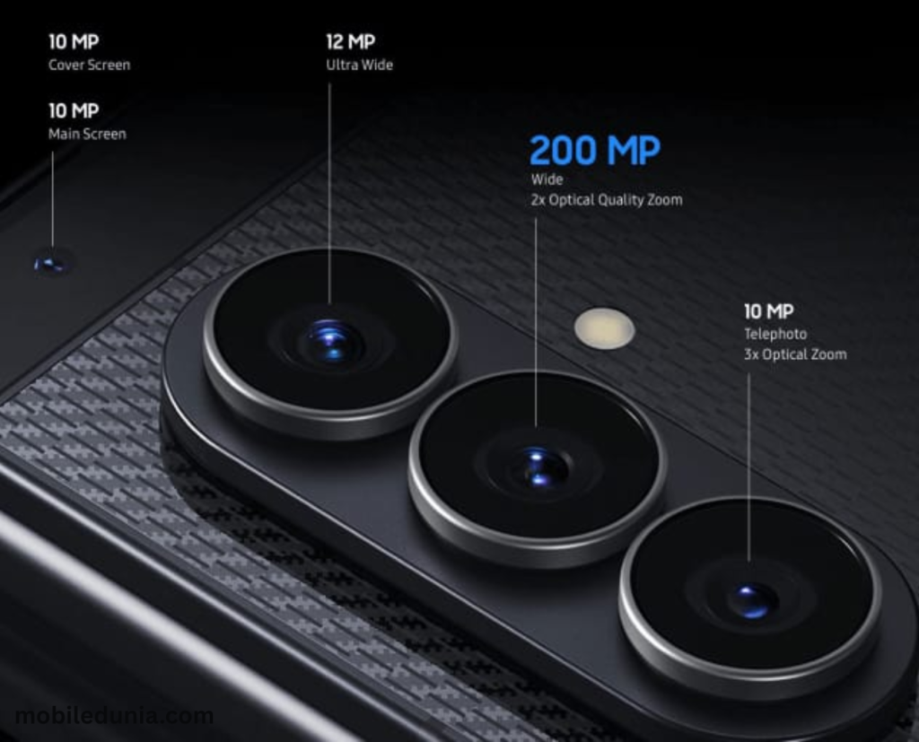 Samsung Galaxy Z TriFold संभावित कैमरा सेटअप