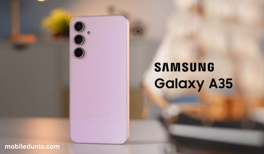Samsung Galaxy A35 5G का प्रीमियम ग्लास बैक डिजाइन